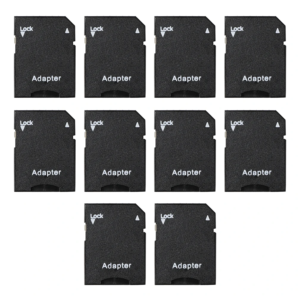 10 Uds Microsd Mini lector de tarjetas TF tarjeta Micro SD a adaptador convertidor de tarjeta SD adaptador pequeño para la mayoría de los tarjetas Micro SD 1