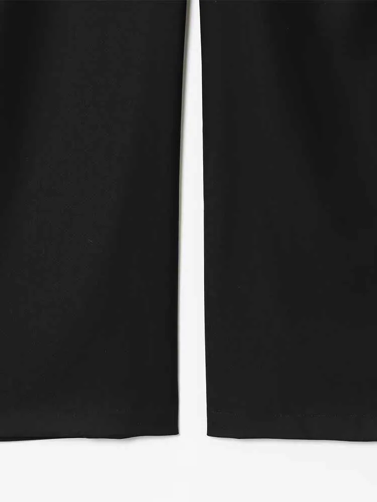 النمط الأوروبي والأمريكي الخريف أزياء جديدة ملابس نسائية بسيطة منتصف الخصر تنوعا أنيقة نسخة بالون بنطلون