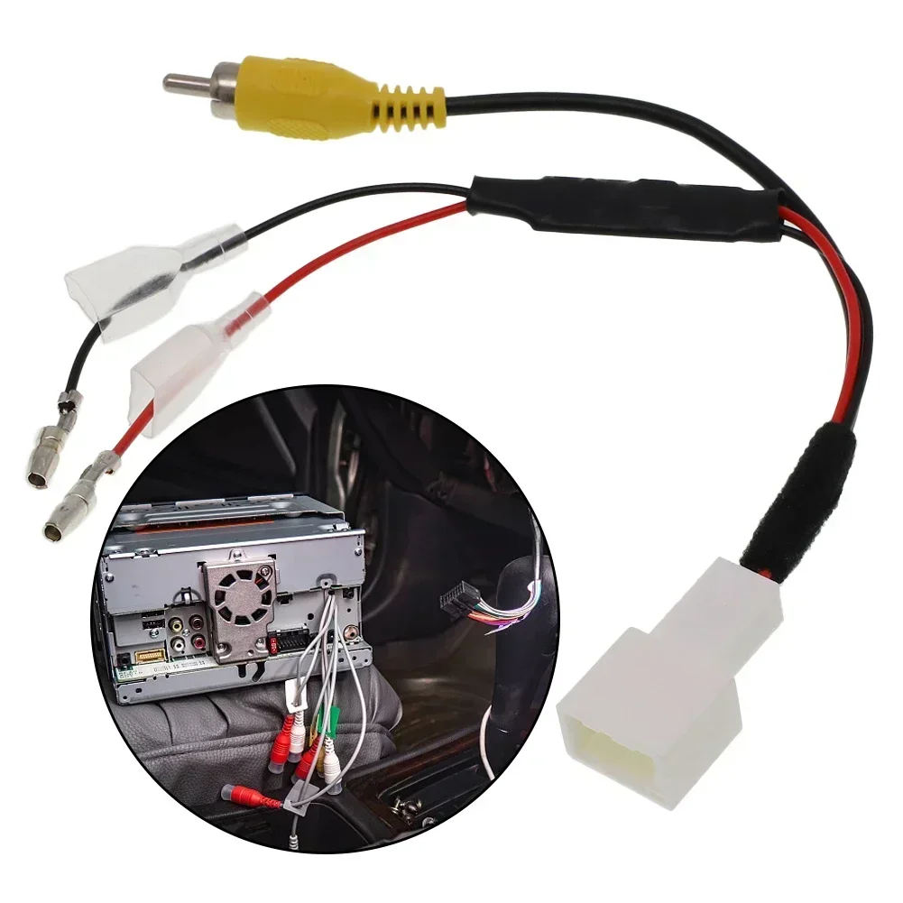 4-Pin Car Reverse Camera Retention Wiring Harness Cables Plug Adapter For Toyota Reversing Camera Cable Connector