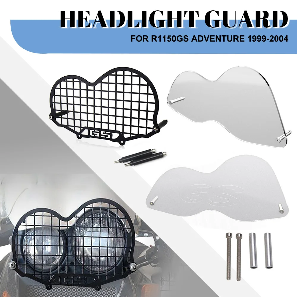 

Motorcycle Headlight Protector Shield Guard Headlamp Mesh Grille Accessories For BMW R1150GS ADVENTURE 1999 2000 2001 2002-2004