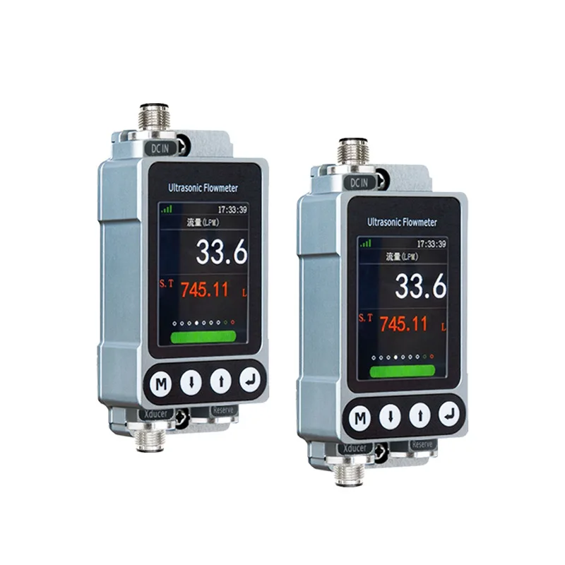 

High precision card type small diameter hose ultrasonic flowmeter caliper external buckle external clip type liquid water