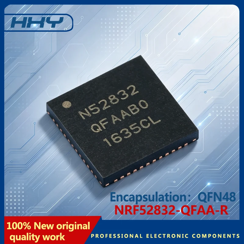 1-10PCS Surface mount NRF52832-QFAA-R QFN48 2.4GHz wireless RF transceiver chip