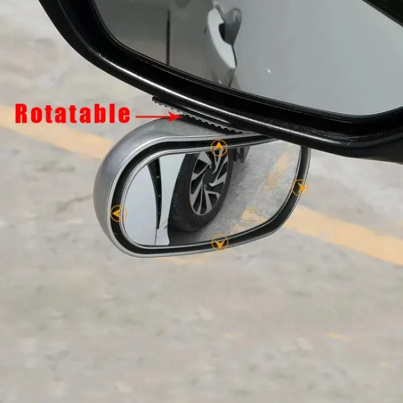 

1PCSUniversal Car Mirror 360° Adjustable Wide Angle Side Rear Mirrors blind spot Snap way for Parking Auxiliary Rear View Mirror