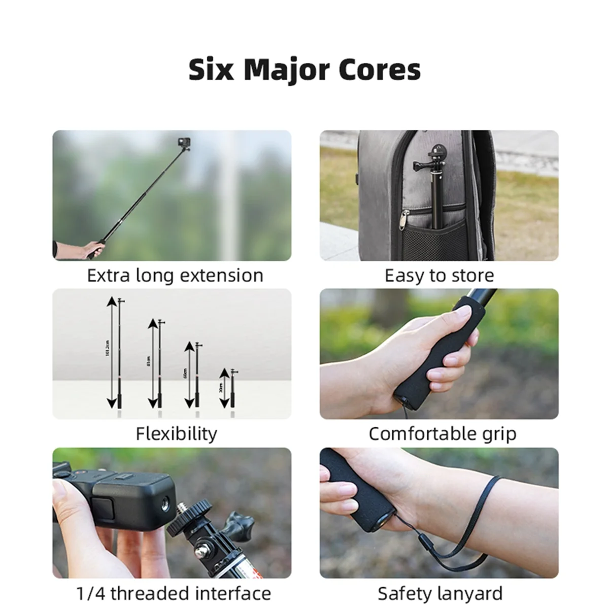 Extendable Edition Selfie Stick Extendable Edition Selfie Stick for OSMO POCKET 3 Sports Camera Accessories