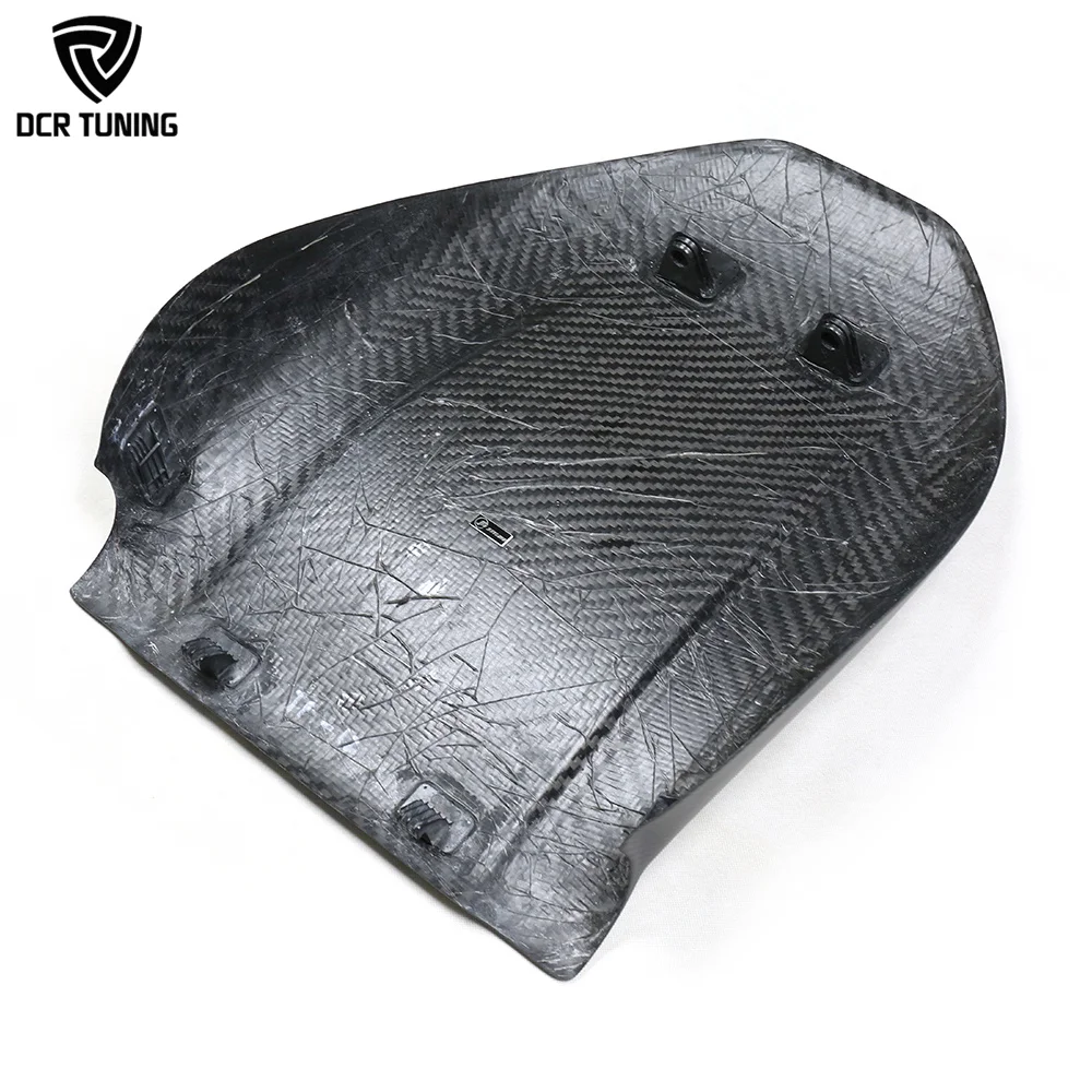 Matte Finish Dry Carbon Fiber Seat Back Cover for Tesla Model 3 Y X S Interior Trim Replacement