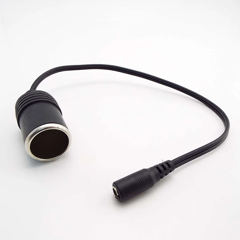 Car Cigarette Lighter Socket To Male/Female DC5521 5.5mmx2.1mm Power  Extension Cord