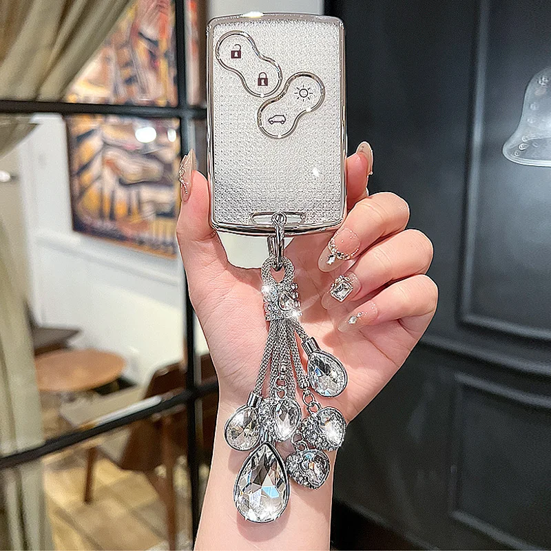 

TPU for Renault Megane 2 3 Clio Scenic Duster Kaptur Captur Logan Laguna Zoe Koleos Danilo Fluence Smart Card Car Key Case Cover