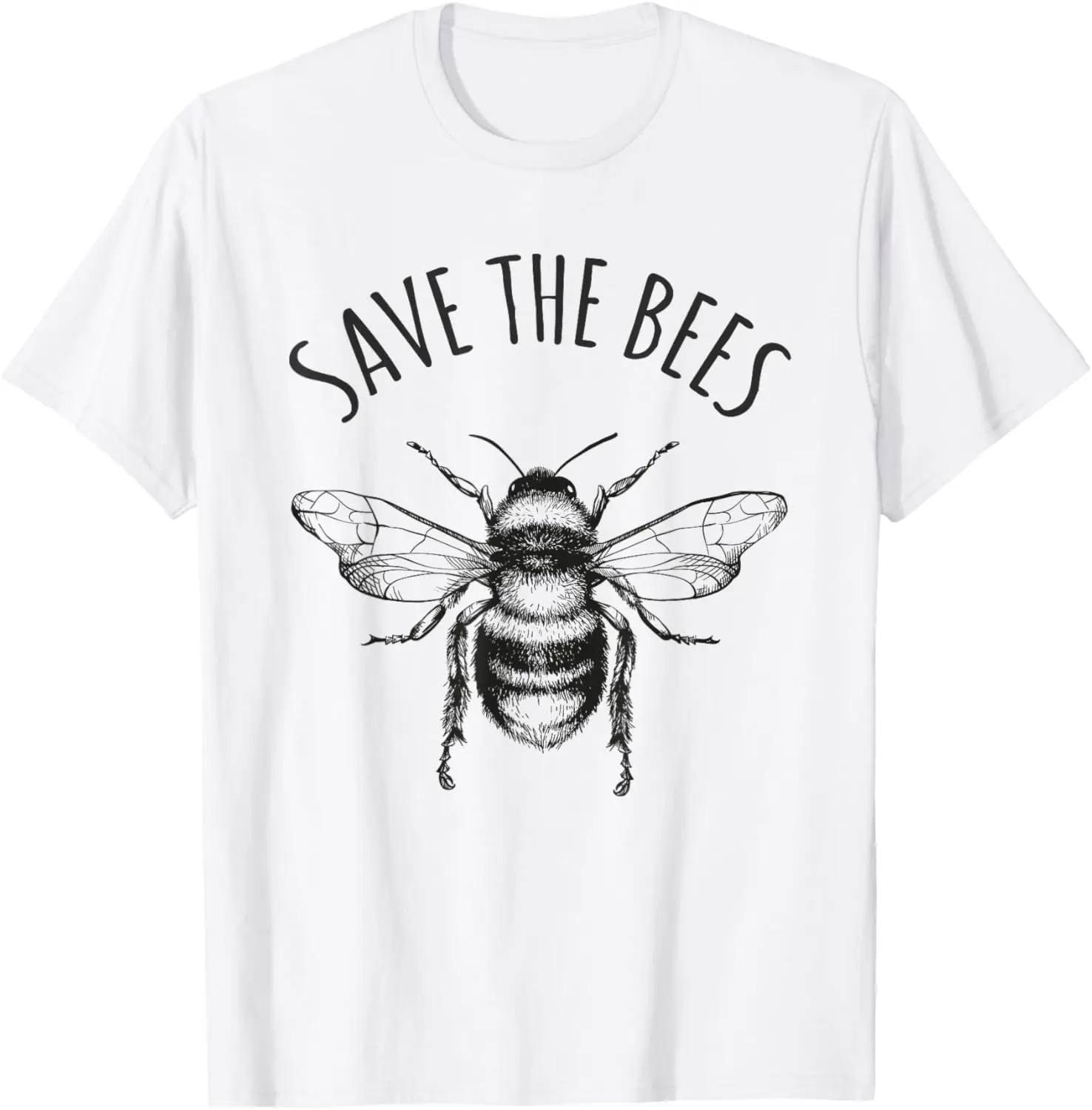 The Bees Day Of Earth Save Our Planet T-Shirt 100% Cotton Trendy Y2K Short-Sleeve Tee – Soft, Quick-Drying, & Moisture-Wicking; Ideal for Sports or Casual Wear; Great Gift for Christmas or Halloween. Environmental.