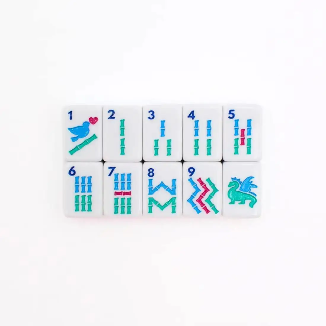 Vacation-themed 4 Players Luxury Modern American Mahjong Mini Acrylic Set Custom Colored Engraving Foldable Eco-Friendly Durable