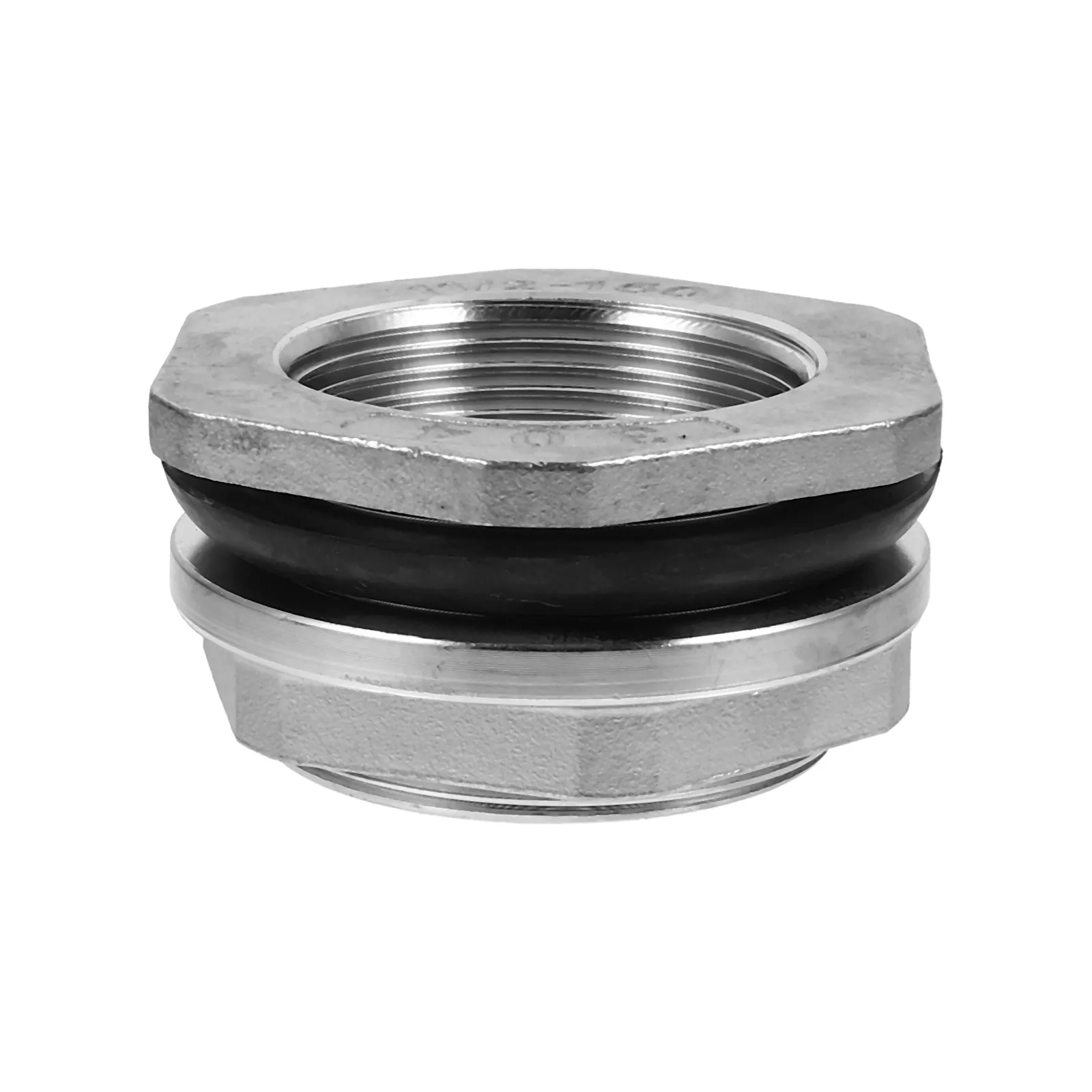 1Pcs High Quality 304 Stainless Steel Tank Connector Bulkhead Fitting Water Tank Adapter for Industrial Home Use No Water