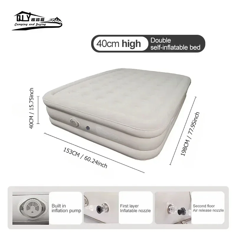 

Outdoor Camping Mattress Fully Automatic Electric Inflatable Mattress Portable Moisture-proof Sleep Pad