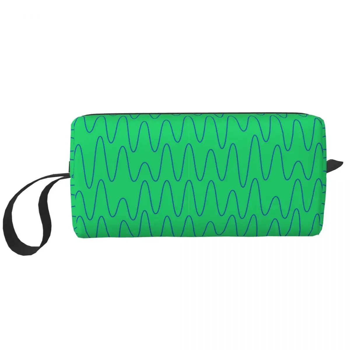 Sound Waves Electric Green Travel Toiletry Bag Street Art Eldridge Cosmetic Makeup Bag Beauty Storage Bags Dopp Kit Case Box