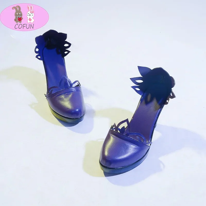 Game Genshin Impact Cosplay Opulent Splendor Keqing High Heels Anime Project PU Sandals Halloween Women Shoes Lolita