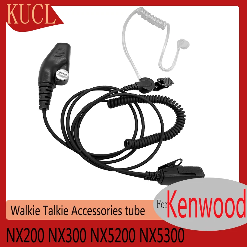 RISENKE Walkie Talkie Headset,Earpiece for Kenwood NX200,NX300,NX5200,NX5300,TK180,TK290,TK380,TK480,TK3140,TK2180,TK3210,TK5400