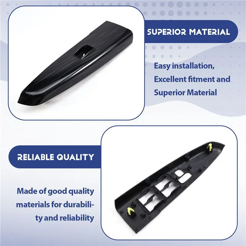 A95E-Car Electric Window Control Panel Switch Front Door Handle Cover Car Window Switch Regulator Panel A