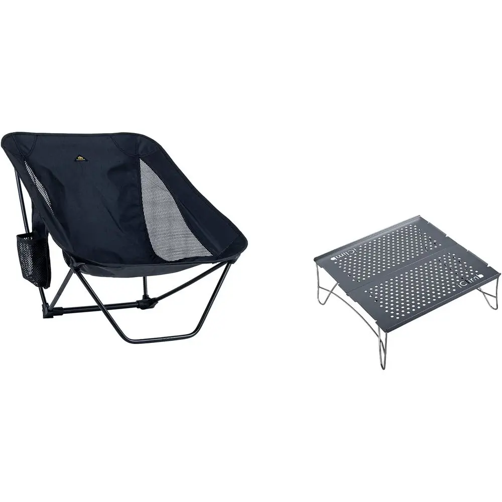 

Compact Lightweight Solo Camping Table and Chair Set, Ideal for Outdoor Adventures, Beach, Hiking, and Concerts