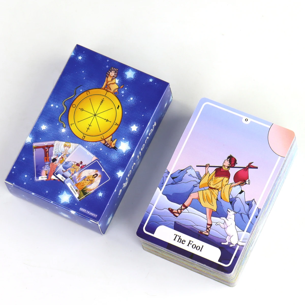 

78 Pcs Cute Tarot Cards Cartoon Kawaii Waite Tarot Deck 10.3*6cm