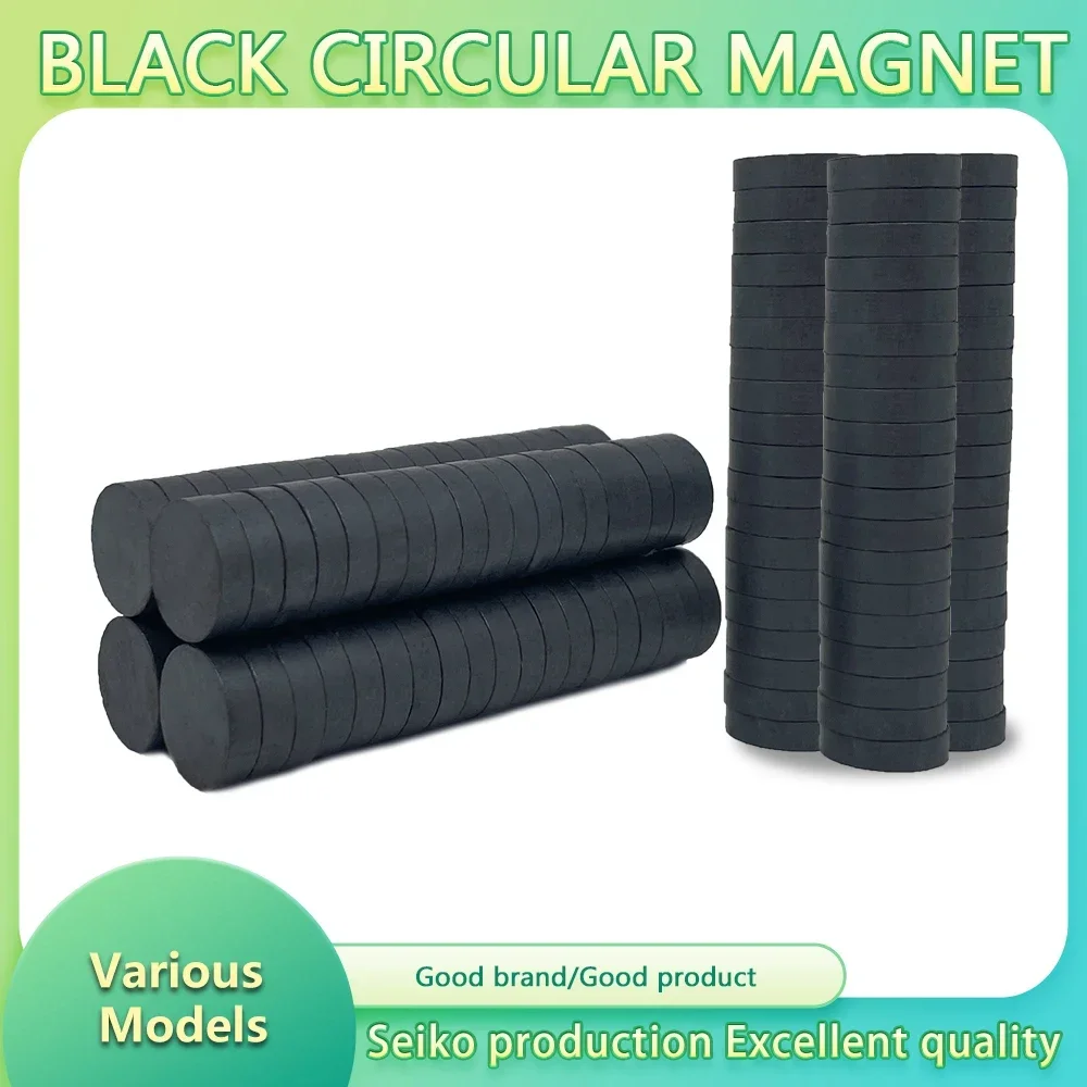 

Circular Magnets Dia 14mm 15mm 16mm 17mm 18mm Ferrite Ordinary Y30 Black Magnet Crafts Magnet Fridge Sticker DIY Magnet