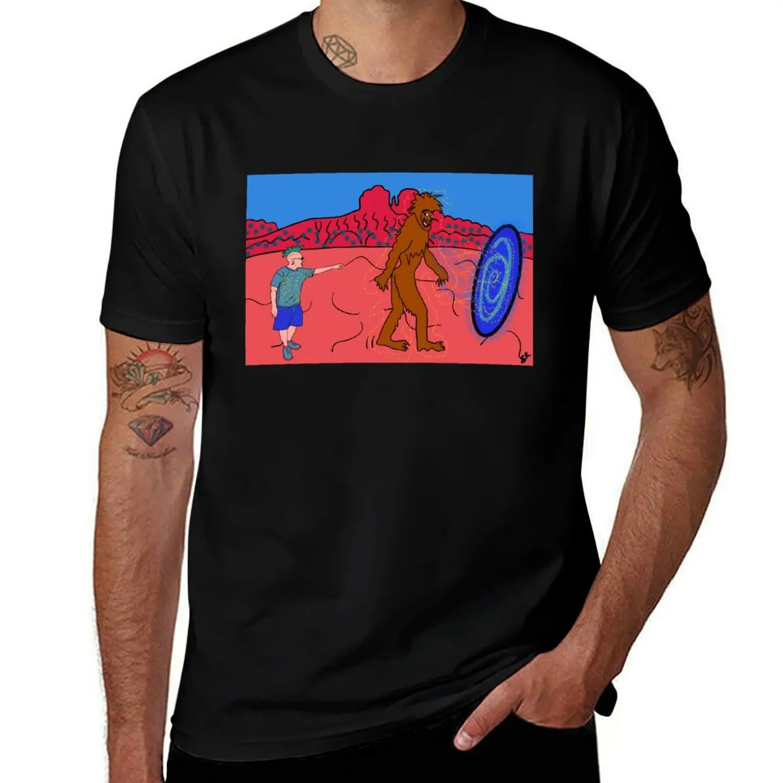 Sasquatch Spotted in Sedona by Tourist T-Shirt boys animal print custom shirt man t shirt blacks outfits for men