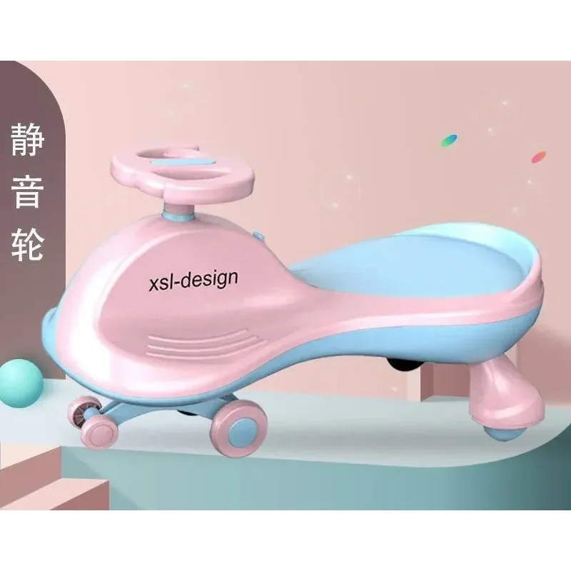 Coche oscilante con sonido LED para niños, coche de equilibrio, antivuelco, antienversión, fuerte soporte de carga, coche mecedor de juguete para bebé, el mejor regalo