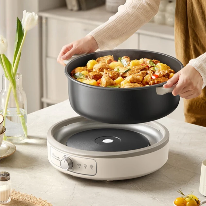 Split Type Electric Hot Pot 6L Large Capacity Multi Functional Meat Pot Electric Cooking Pot Electric Wok Removable and Washable