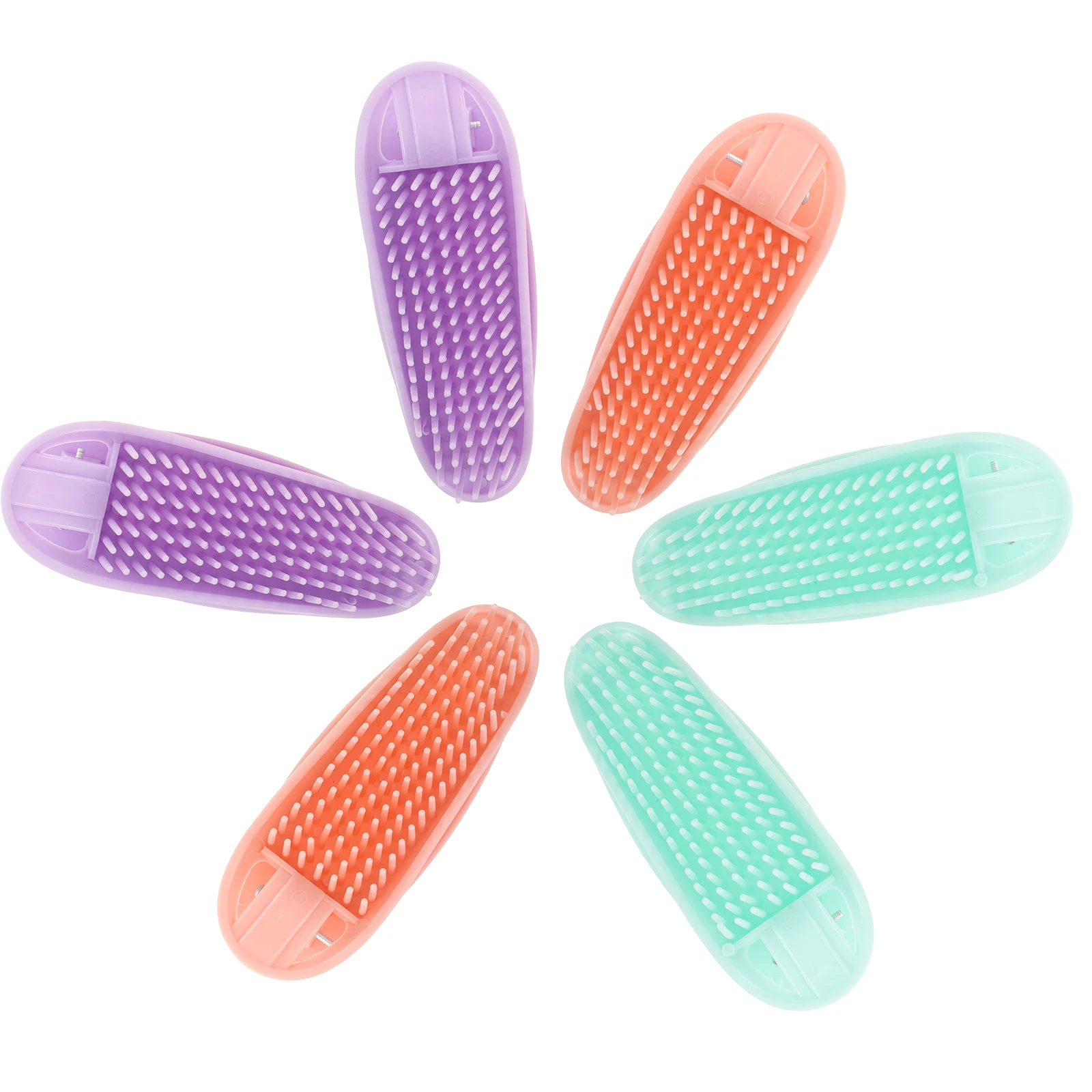 

6pcs Root Clips for Curly Volume Volumizing Hair Tool Resin Bangs Roller Clips Easy Travel Home Use Various Hair Types