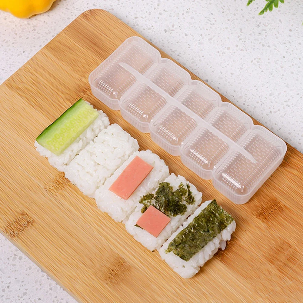 Five-piece Sushi Mold Rice Ball Mold Roll Mold Sushi Tool Mold Sushi Mold Korean Cuisine Laver Rice Mould Maker Kitchen Tools