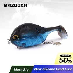 Bazooka Fishing Lure Soft Baits Silicone Shad Shiner Spinner Swimbait Wobblers Jigging Worm Spoon Bass Carp Pike Lead Hook Ice