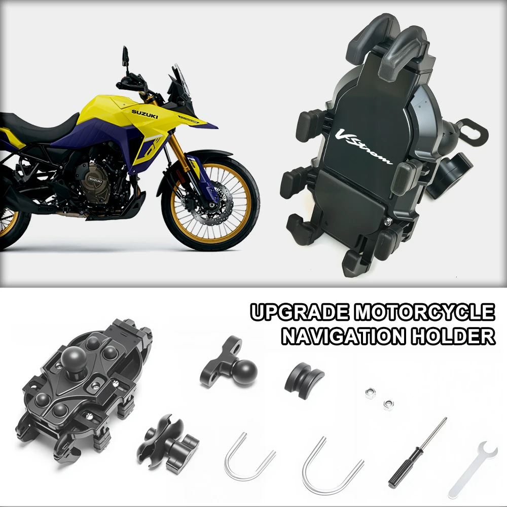 Quick Install Motorcycle Phone Mount Waterproof Handlebar mount For SUZUKI V Strom DL650 DL 650 XT VStrom V-Strom adventure