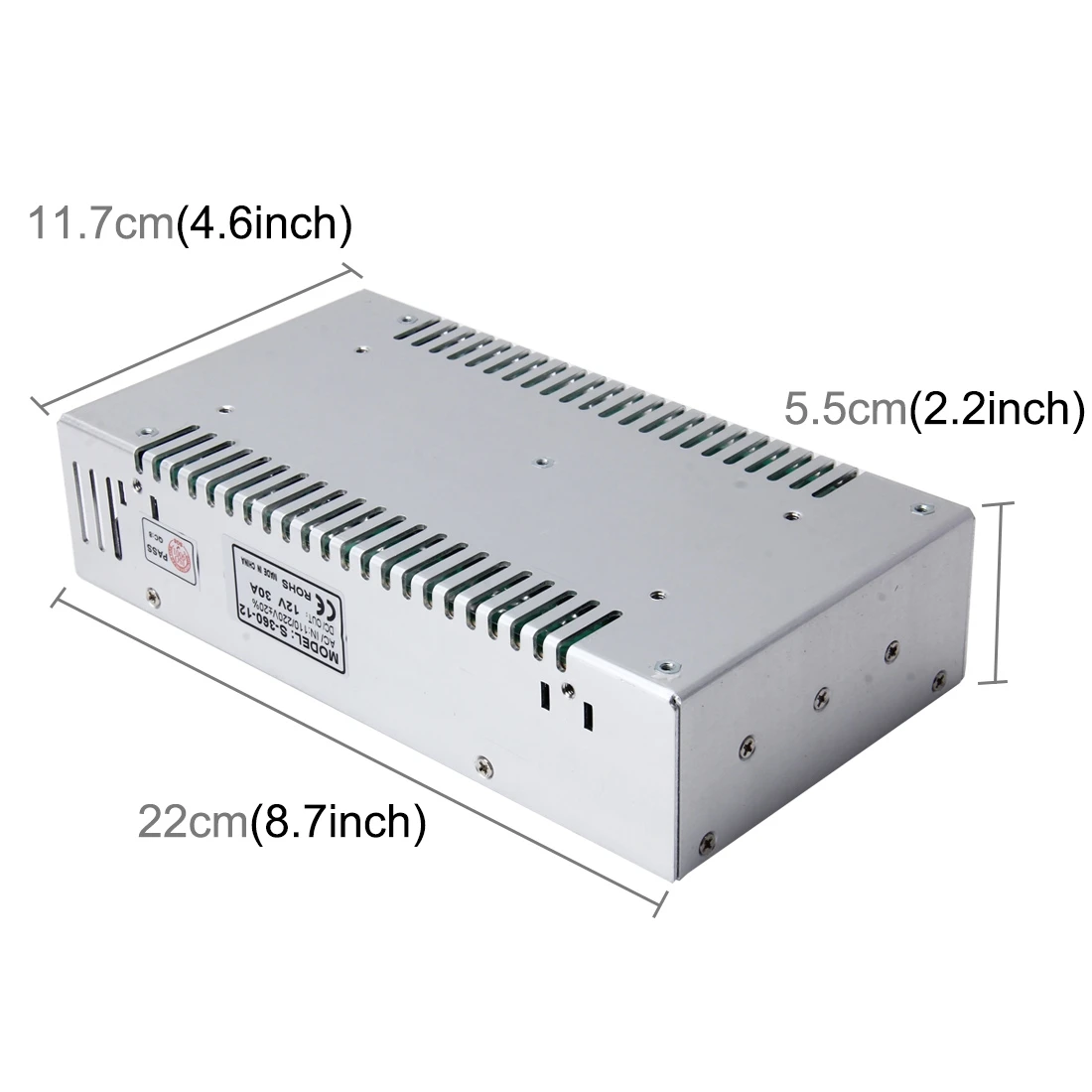 AC 110 / 220V to DC 12V 30A 360W Power Adapter AC-DC Converter Step Down Module Voltage Transformer Switch Power