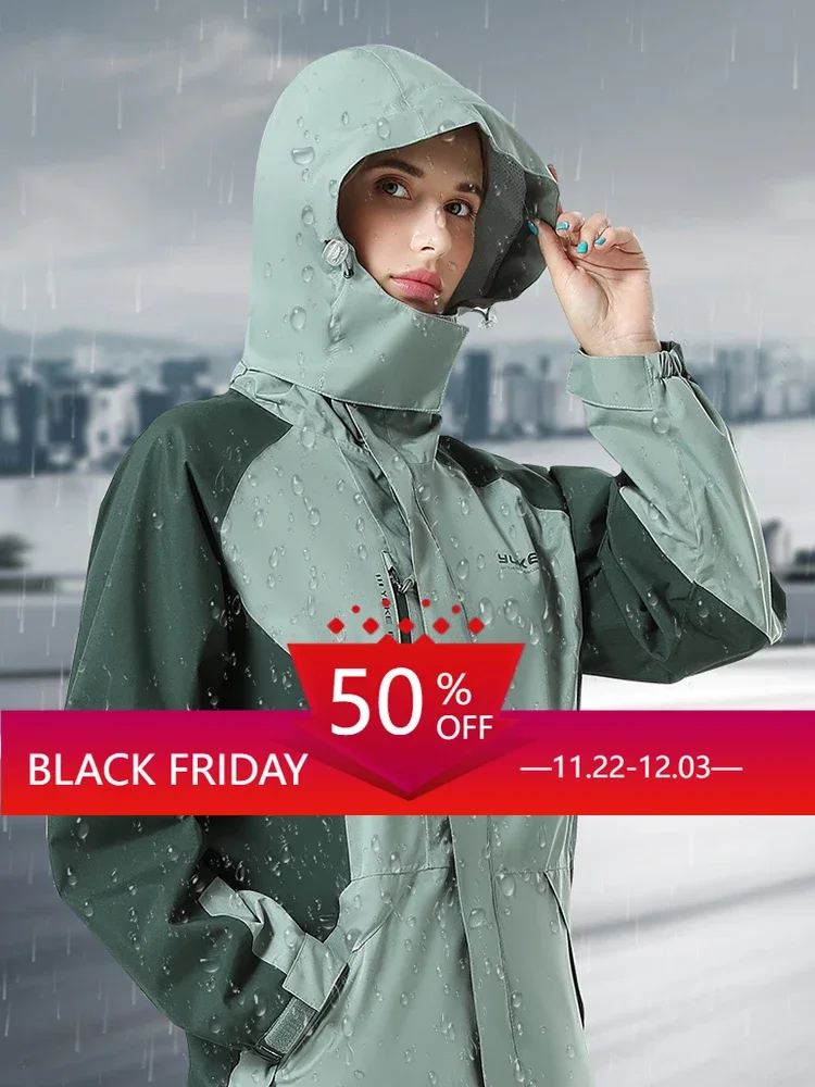 Riding Outdoor Raincoat Women Waterproof Unisex Golf Raincoat Fashion Biker Jackets Chubasquero Moto Motorcycle Rain Suit AB50YP