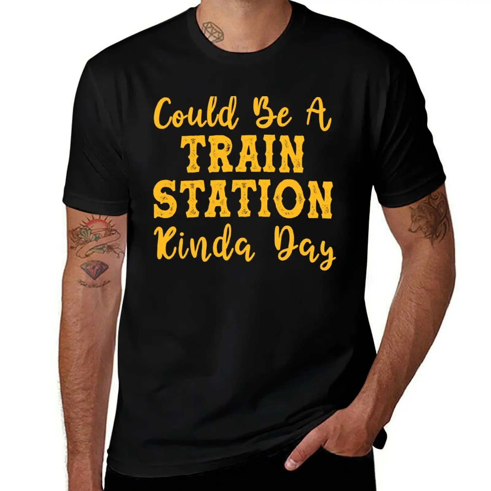 

valentine'day funny gift A Train shirts for T-Shirt Station graphic Could Day funny T-Shirt Be man Kinda t