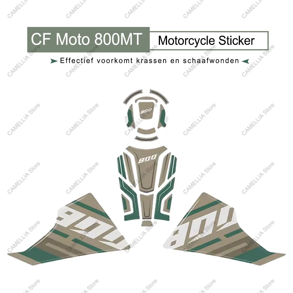 3D Epoxy Resin Sticker Fuel Tank Pad Protection Accessories 3D Motorcycle Tank pad Bescherming Sticker for CF Moto 800MT