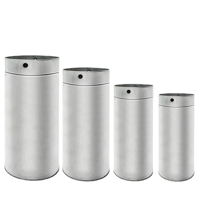 

XL Trash Can Supporting Special Liner Hole Direct Injection Zinc Iron Metal Inner Barrel