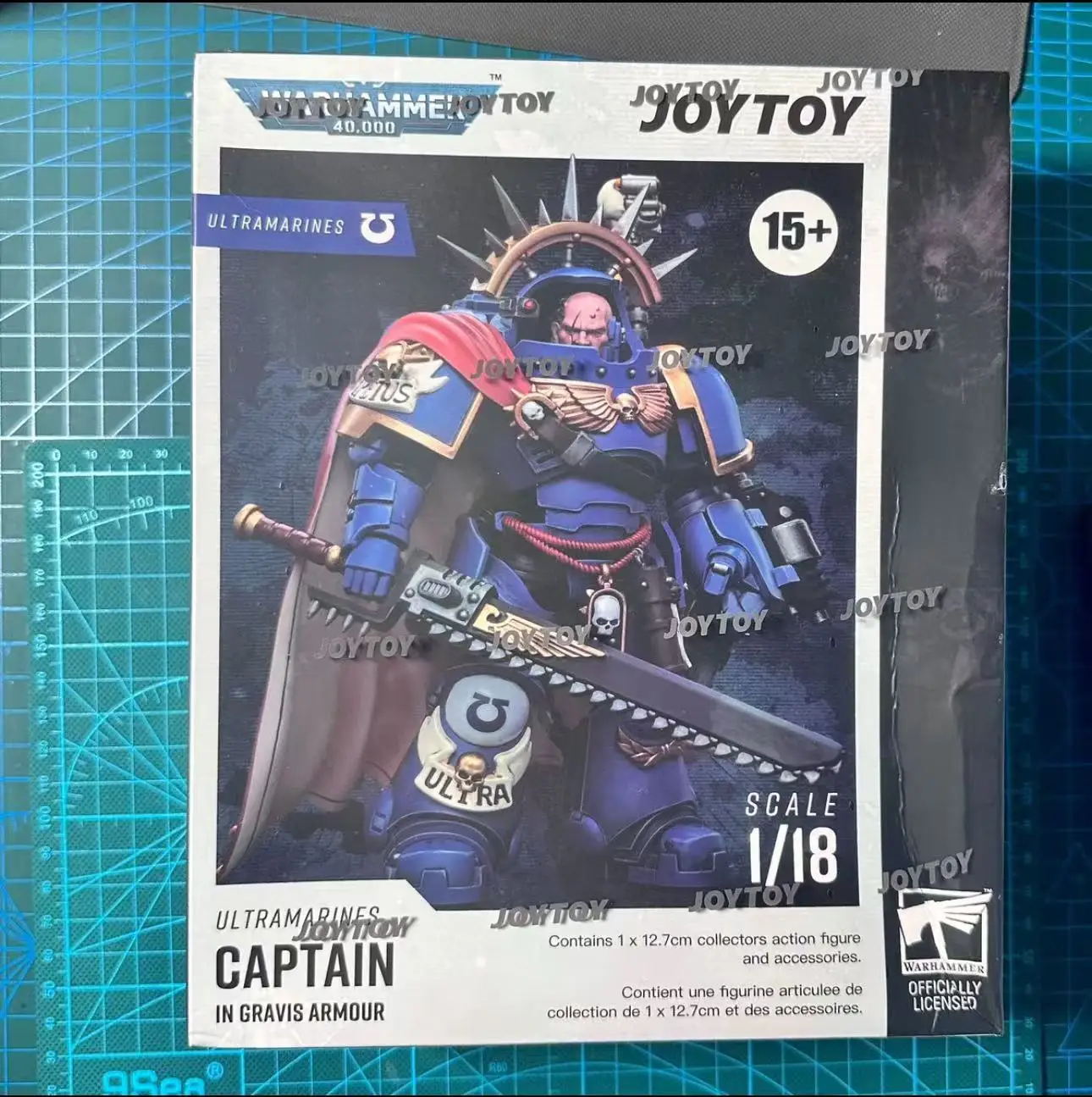 

JOYTOY Warhammer 40K 1/18 экшн-фигурка Ультрамарины Капитан в Гравис Броня Аниме Фигурки Коллекция игрушек Модель