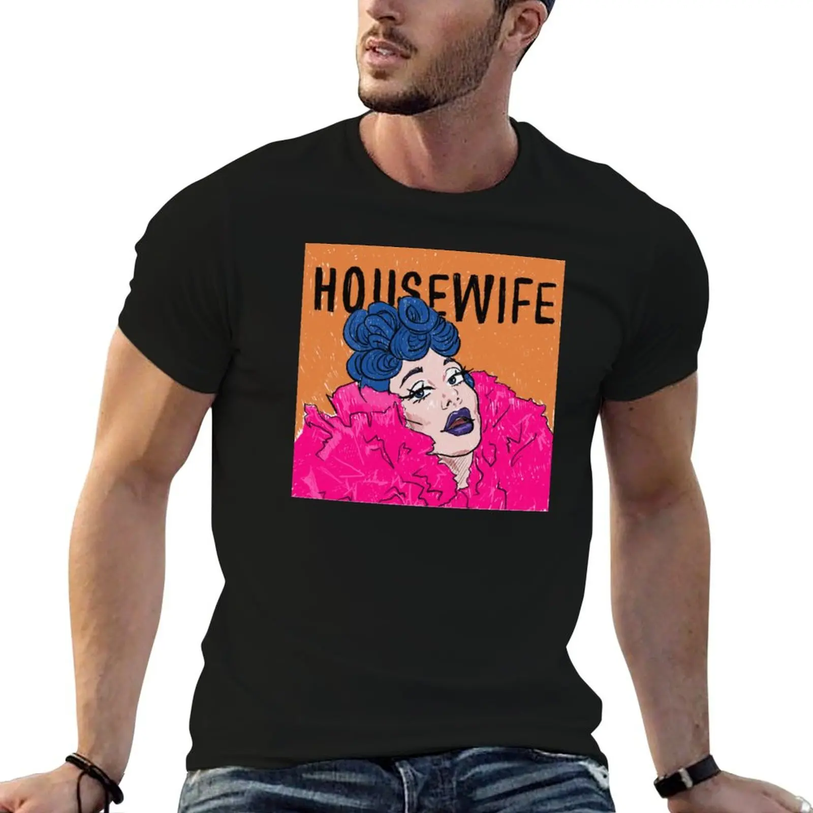 

Qveen Herby Housewife T-Shirt t shirts for man cotton soft t shirt custom print T-Shirt