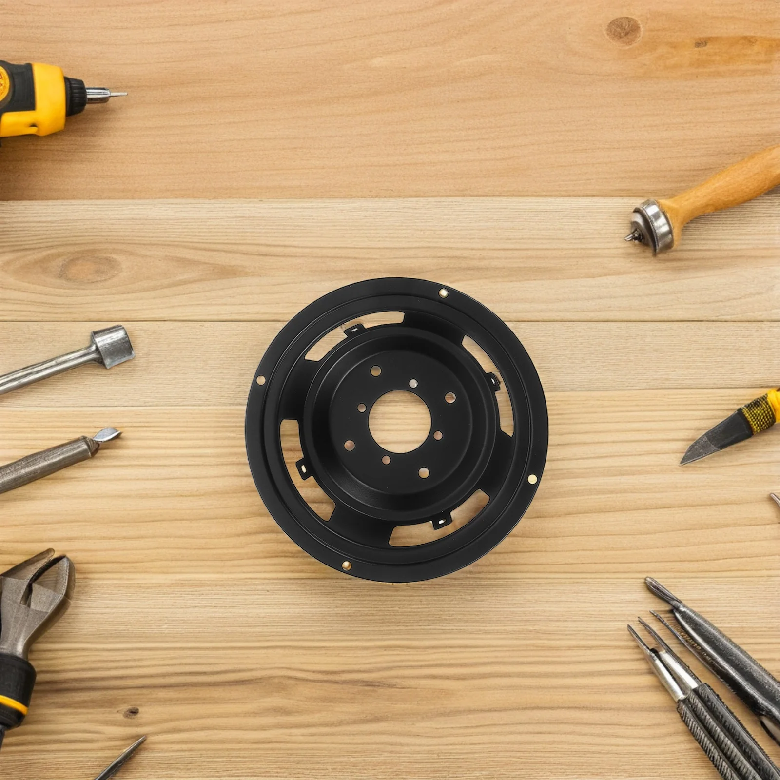 2Pcs Speaker Frame for Audio Equipment Round Iron 5-Inch Heavy-Duty Bracket Compatible with 5-Inch Speakers Sound