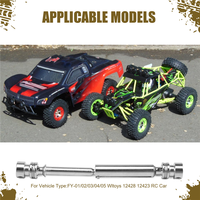 B05B-Metal Rear Middle Drive Shaft Universal Transmission Accessories Kit For Fy-01/02/03/04/05 Wltoys 12428 12423 12628 Rc Car