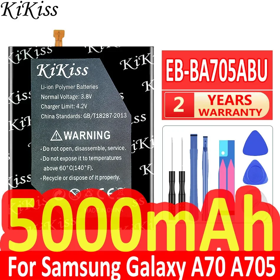 KiKiss EB-BA705ABU 5000mAh Replacement Battery for SAMSUNG Galaxy A70 A705 SM-A705 A705FN SM-A705W Batteries