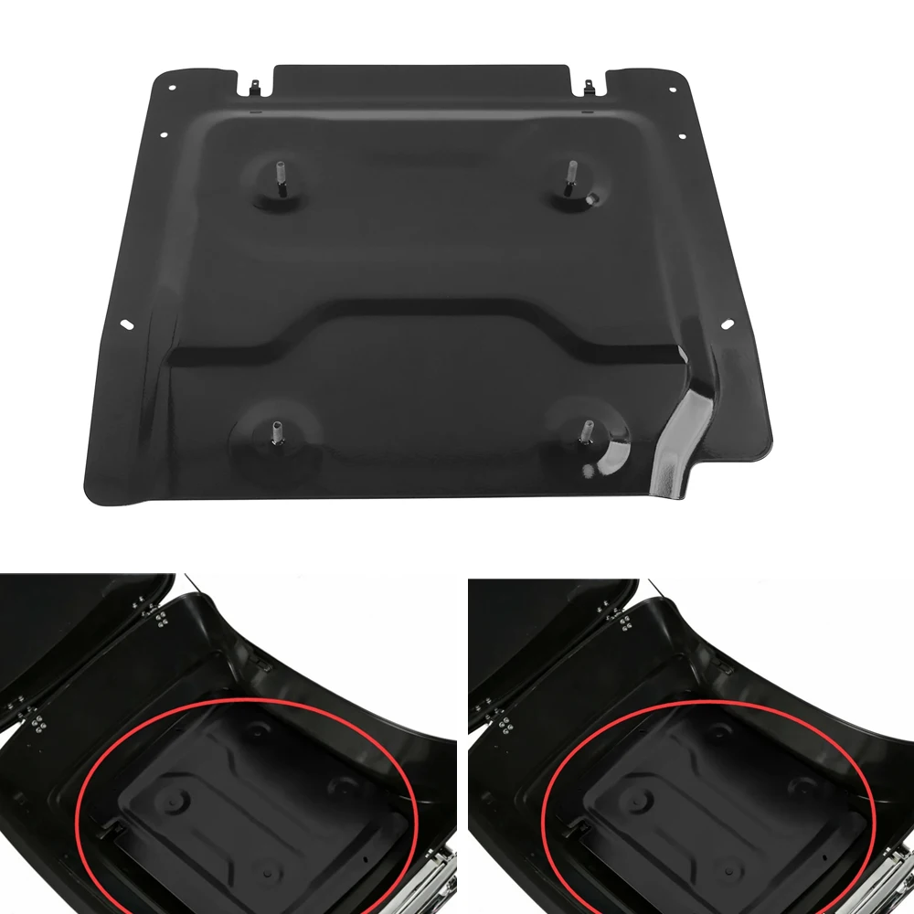 

Motorcycle Metal Trunk Tour Pak Pack Base Plate For Harley Touring Road King Street Electra Glide 2014-2023 2022 2021 2020