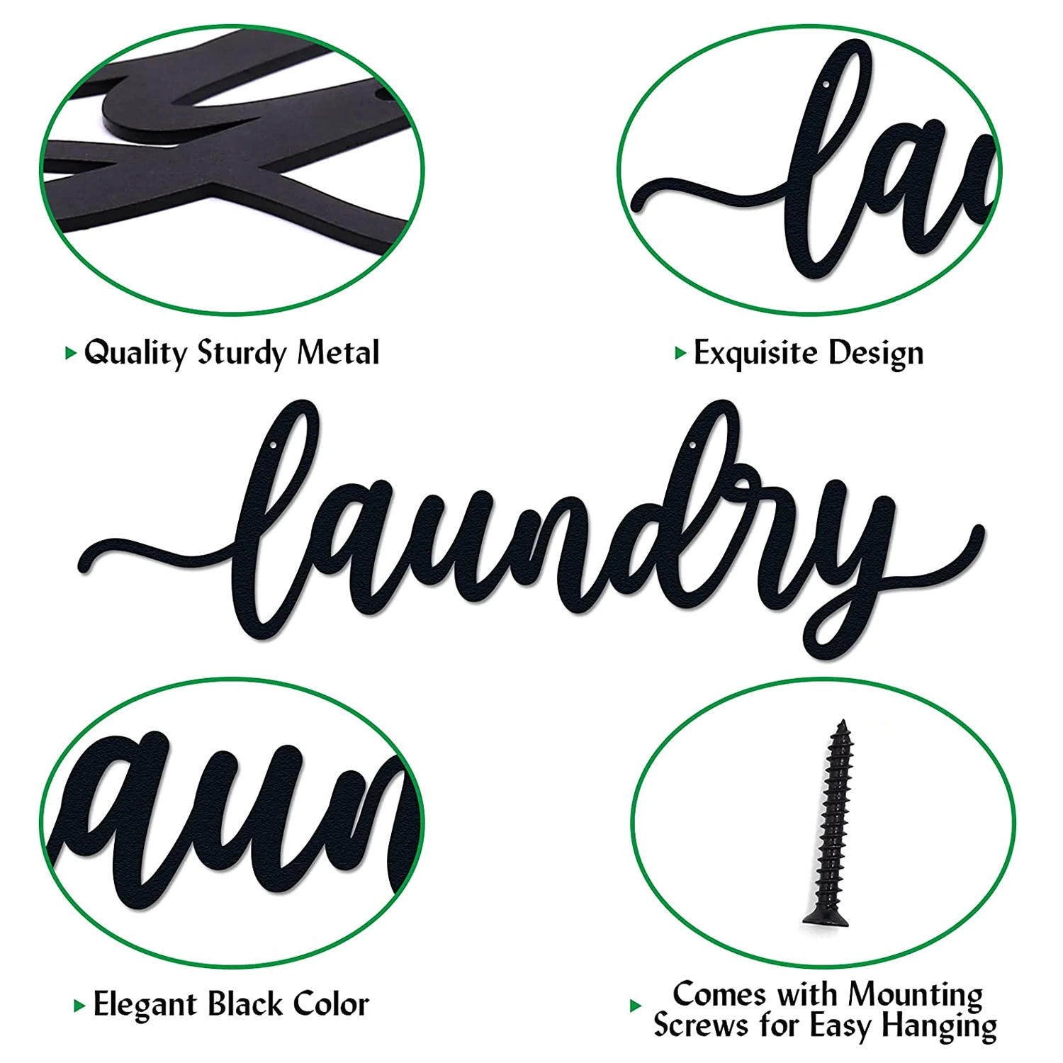 laundry Letter Sign Wall Decor Metal Art Farmhouse laundry Signs For Door Metal laundry Signs Wall Decor From Durable Metal,