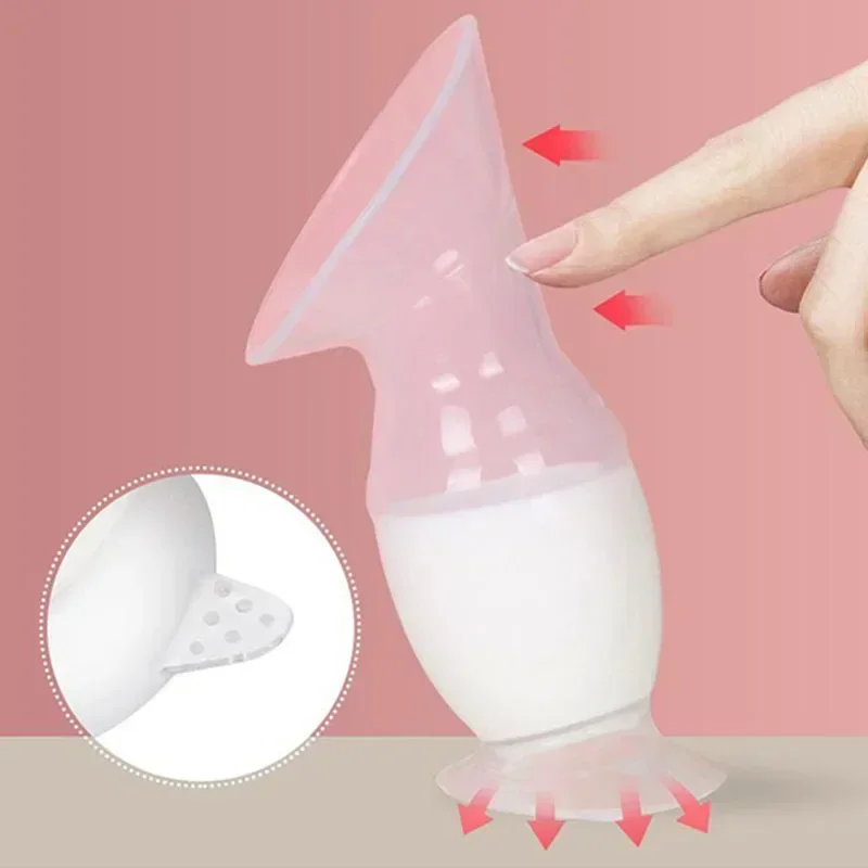 Breastfeeding Baby Feeding Manual Breast Pump Partner Breast Collector Automatic Correction Breast Milk Silicone Pumps BPA Free