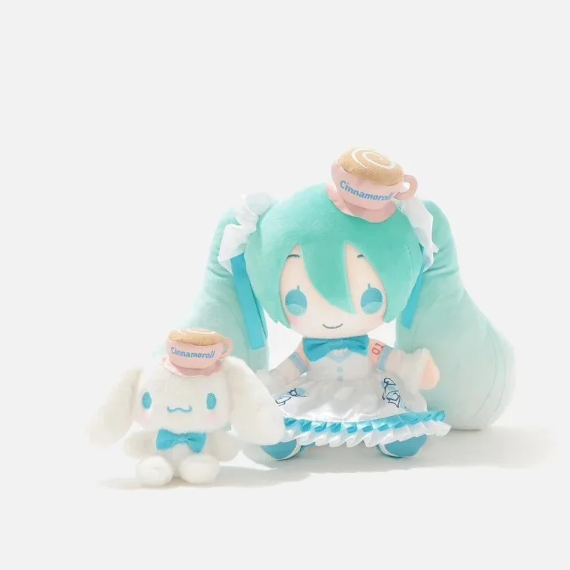 

In Stock Original Hatsune Miku Sanrio Cinnamorol Jointly Plush Toy Anime Figurine Collection Plush Toys for Boys Gift