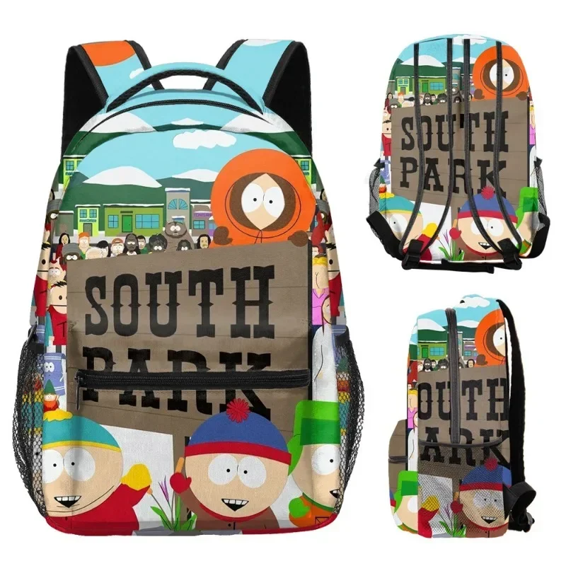 

South Cartoon Park Anime Backpacks Student Shoulder Bag Learning Supplies Set Birthday Gifts