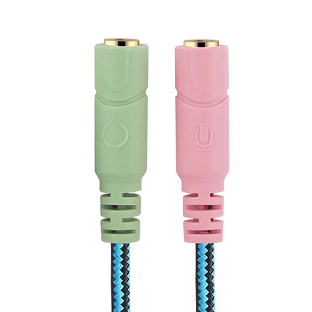 

3.5mm Male to 2 Female Audio Splitter Cable Headset Mic Adapter Computer Laptop Mobilephone Converter Audio Adapter