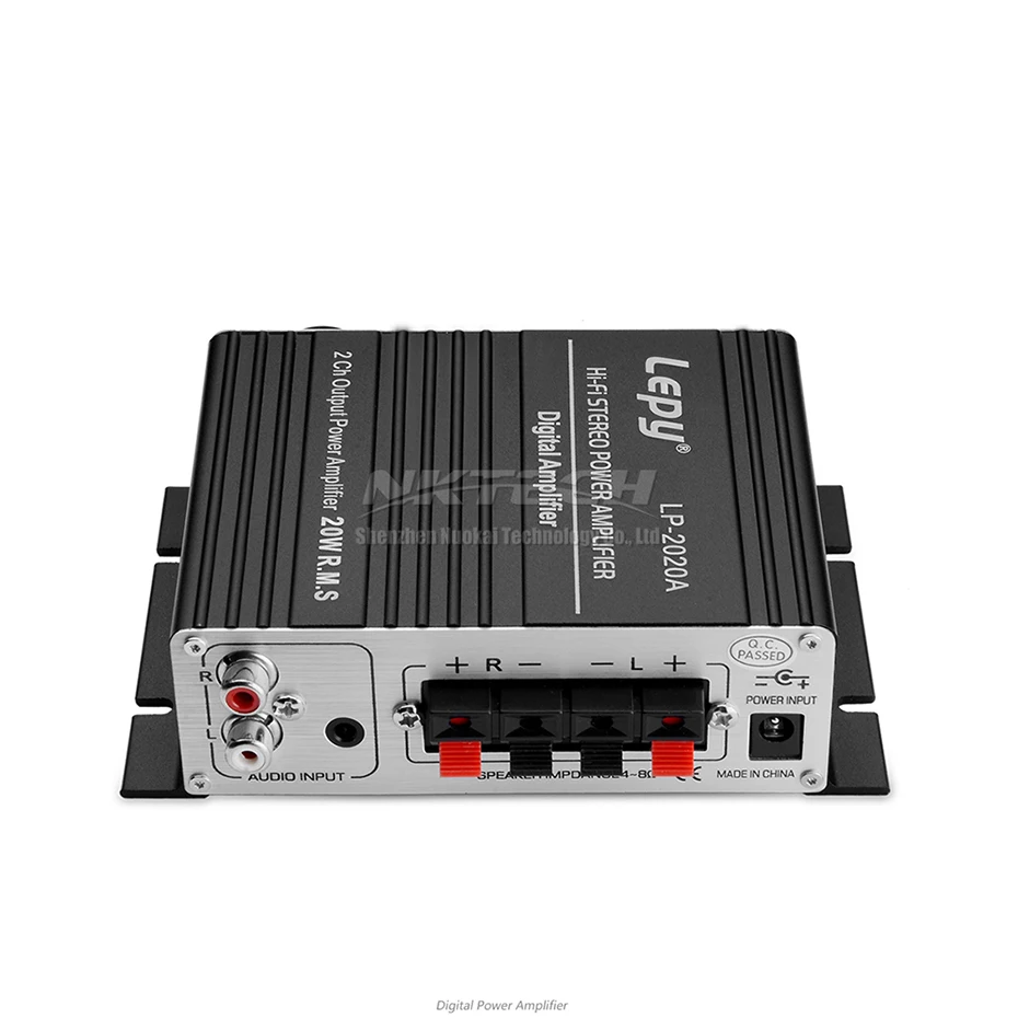 LP-2020A Lepy Auto Amplificatore di Potenza Digitale Player Hi-Fi Stereo Class-D 2CH RMS 20W BASS Audio Professionale FAI DA TE musica Casa AMP MP3