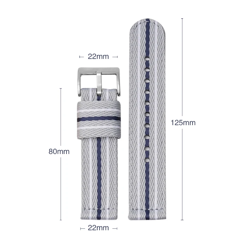 20mm 22mm Nylon Canvas Strap for MoonSwatch Seiko Universal Outdoors Sport Woven Watch Band for Swatch X Blancpain Five Oceans