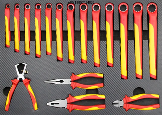 69-Piece New Energy Vehicle Maintenance Tool Set Combination Wrenches Assorted Sockets Screwdrivers Hard Case