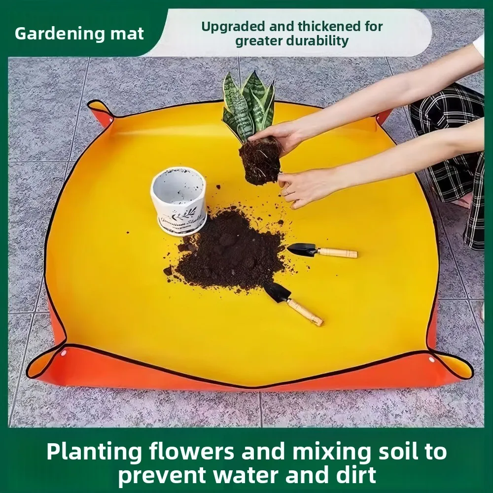 3Pce Gardening Foot Mat Replacement Mat Planting Flowers Plants Replacement Soil Potting Tools Gardening Supplies Waterproof Ma