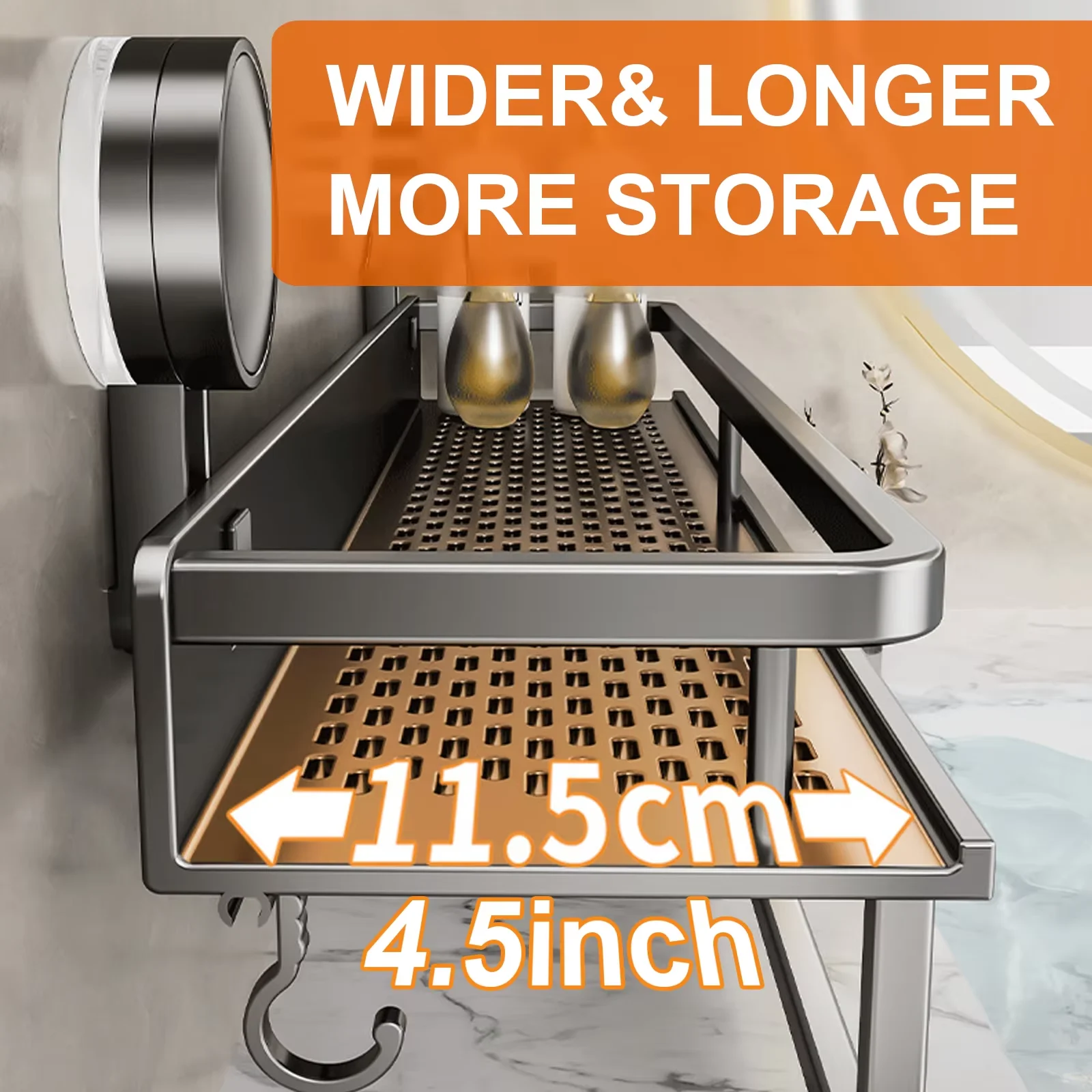 Thumbnail 4 - #2 Latest Bathroom Storage Shelf Offers